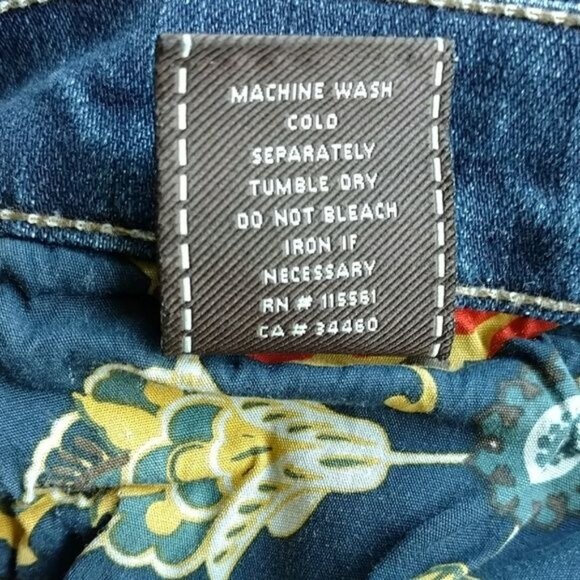 7 for all Mankind Womens Blue Gwenevere Super Skinny 5 Pocket Jeans Size 27 - Picture 10 of 10